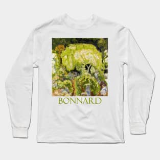 Landscape with Three Figures and Willow by Pierre Bonnard Long Sleeve T-Shirt